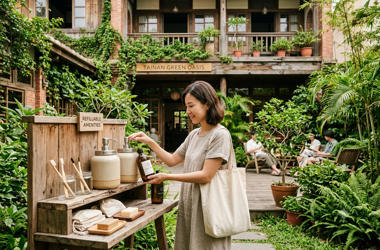 打造永續旅遊城市！臺南旅宿全面響應減塑 攜手旅客共創低碳觀光