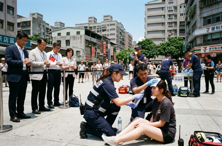 模擬連續40℃極端高溫 環境部舉辦全國首度高溫調適實兵演練
